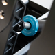 Close up on load cell screw on brake pedal piston of Logitech G Pro pedals.